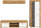 Furnilux Jam - Woonkamercombinatie - Praktische indeling - Wit eiken 35x235x159cm