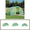 vidaXL Tuinkas - Stalen frame - 8 m² - 4x2x2 m - Groen