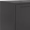 vidaXL - Hoge - kast - 68,5x38,5x123,5 - cm - staal - zwart