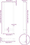 vidaXL - Salontafelpoten - 2 - st - 50x(100-101) - cm - staal - antraciet