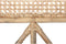Hoofdbord DKD Home Decor Natuurlijk Bruin Multicolour Metaal Bamboe 30 x 40 cm 100 x 4 x 90 cm 102 x 4 x 127 cm