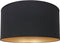 Mexlite K7976SS - Lampenkap - E27 fitting - Zwart ⌀ 40cm