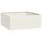 vidaXL - Plantenbak - 100x100x40 - cm - staal - wit