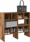 vidaXL - Schoenenrekken - 2 - st - stapelbaar - 89,5x30x40 - cm - oud - houtkleurig