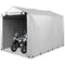 Coast 160 x 218 x 164 cm Grijze Buiten Fietsenstalling en Draagbare Garage met Oprolbare Ritsdeur
