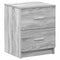 vidaXL - Nachtkastjes - 2 - st - met - 2 - lades - 40x36x50 - cm - grijs - sonoma - eiken