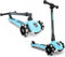 Scoot and Ride Highwaykick 3 - Kinderstep met LED-lampjes en dubbele voorwielen - Blueberry