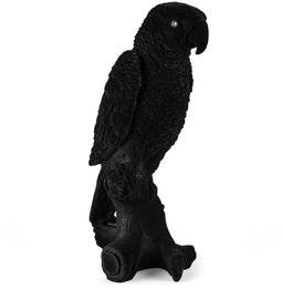 Bold Monkey Feeling Tropical - Papagaailamp - LED - Fluweel & PVC - Zwart - 17 x 19 x 33cm