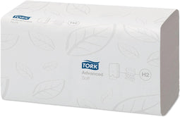 Tork Xpress Advanced handdoek 2-laags, systeem H2, wit, pak van 21 stuks