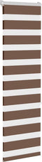 vidaXL - Zebra - rolgordijn - 40x150 - cm - stofbreedte - 35,9 - cm - polyester - bruin