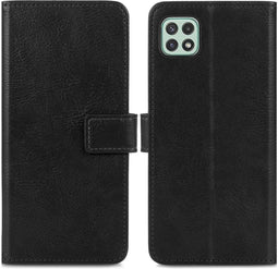 iMoshion Hoesje Geschikt voor Samsung Galaxy A22 (5G) Hoesje Met Pasjeshouder - iMoshion Luxe Bookcase - Zwart