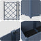vidaXL - Tuinplanter - met - Trellis - 3 - stuks - Grijs - 120x40x143 - cm