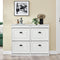 SoBuy FSR79-WG - Schoenenkast 4 kleppen - 16 paar - Wit