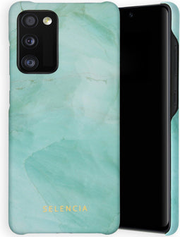Selencia Hoesje Geschikt voor Samsung Galaxy A41 Hoesje - Selencia Maya Fashion Backcover - groen