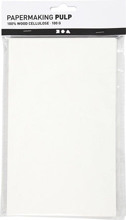 Papier pulp 20 x12 cm off-white 100 gram A5 Formaat