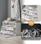 SoBuy FSR16-HG - Opbergbank - 3 niveaus - Lichtgrijs