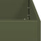 vidaXL - Plantenbak - 80x80x30 - cm - staal - olijfgroen