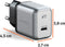 Satechi 30W USB-C PD GaN Wandoplader - Snelladen tot 30W - Zilver