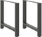 vidaXL - Salontafelpoten - 2 - st - 80x(72-73) - cm - staal - antraciet