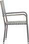 vidaXL - Tuinstoelen - 4 - st - poly - rattan - antraciet