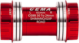 Shimano Bracketas OSBB Interlock Shimano-Keramisch-Rood