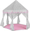 Kruzzel Grote Kindertent Grijs/Roze met Sterrenmotief