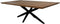 HSM Collection-Rechthoekige Salontafel Zurich-1-130x75x44-Naturel/Zwart-Acacia/Metaal
