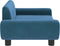 vidaXL Kinderbank 70x45x33 cm fluweel blauw