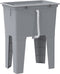 vidaXL - Waskuip - 59x41x75 - cm - hars - grijs