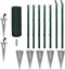vidaXL - Euro - hek - 25x0,8 - m - staal - groen