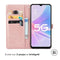 iMoshion Hoesje Geschikt voor Oppo A58 Hoesje Met Pasjeshouder - iMoshion Mandala Bookcase - Rosé Goud
