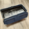 Raaco Compact 27 - Gereedschapskoffer - 2 lades uitneembare bak 6 inzetbakjes - Blauw