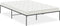 vidaXL - Bedframe - metaal - zwart - 120x190 - cm