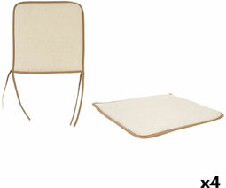 Stoelkussen 38 x 2,5 x 38 cm (4 Stuks)