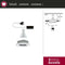 Paulmann Nova Plus - LED-inbouwlamp - Zwenkbaar 30° IP65 7W 460lm 2700K Wit mat Chroom