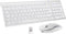 Draadloze Toetsenbord en Muis Set 2.4G QWERTZ Layout Wit