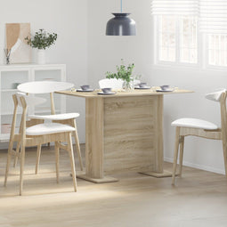 vidaXL - Eettafel - Sonoma - Eik - 110x60x75 - cm - Bewerkt - Hout