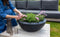 Capi Europe - Schaal laag Arc Granite - 61x25 - Antraciet - Bloempot Voor binnen en buiten - Beschikbaar in XL formaten - Breukbestendig - 100% Recyclebaar - Levenslang garantie - NATS8081
