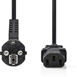 Nedis CEGB10000BK20 - Stroomverlengkabel 10 A - 200 cm - Zwart