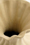 Mica Decorations Fiore Vaas - Keramiek - L15 x B15 x H40 cm - Beige