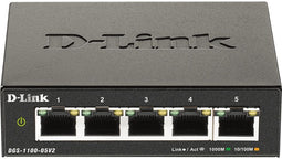 D-Link DGS-1100-05V2 - Managed Switch - 5x 1Gbps Ethernet - Layer 2 - IPv6 ondersteuning