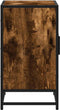 vidaXL - Wastafelkast - 90x33x60 - cm - bewerkt - hout - gerookt - eikenkleurig