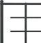 vidaXL - Bedframe - met - hoofd- - en - voeteneinde - metaal - zwart - 100x200 - cm