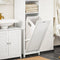 SoBuy BZR124-W - Hoge Badkamerkast - Slank ontwerp met wasmand - Wit 40x170x38 cm