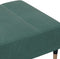 vidaXL - Voetenbank - 77x55x31 - cm - fluweel - donkergroen