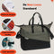 New Looxs ® Oslo Tendo - Enkele Fietstas - Schoudertas met Laptopvak - Afneembare Shopper met Rits - Multifunctioneel - 100% Gerecycled Polyester - Geschikt voor Electrische Fietsen - 21 Liter - Black-Green