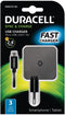 Duracell DMAC10-EU - Oplader 2.4A voor Smartphone/Tablet - USB adapter met kabel - Zwart