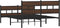 vidaXL - Bedframe - met - hoofdbord - en - voetbord - zonder - matras - 137x190 - cm