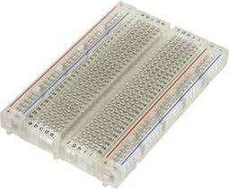 TRU COMPONENTS 0165-40-8-8010 Breadboard Transparant Totaal aantal polen 400 (l x b x h) 84 x 54.3 x 9 mm 1 stuk(s)