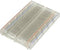 TRU COMPONENTS 0165-40-8-8010 Breadboard Transparant Totaal aantal polen 400 (l x b x h) 84 x 54.3 x 9 mm 1 stuk(s)